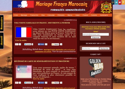 mariage franco marocain