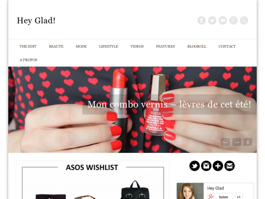 Hey Glad! Blog beauté