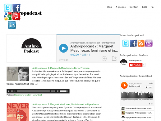 Anthropodcast, le podcast sur l'anthropologie